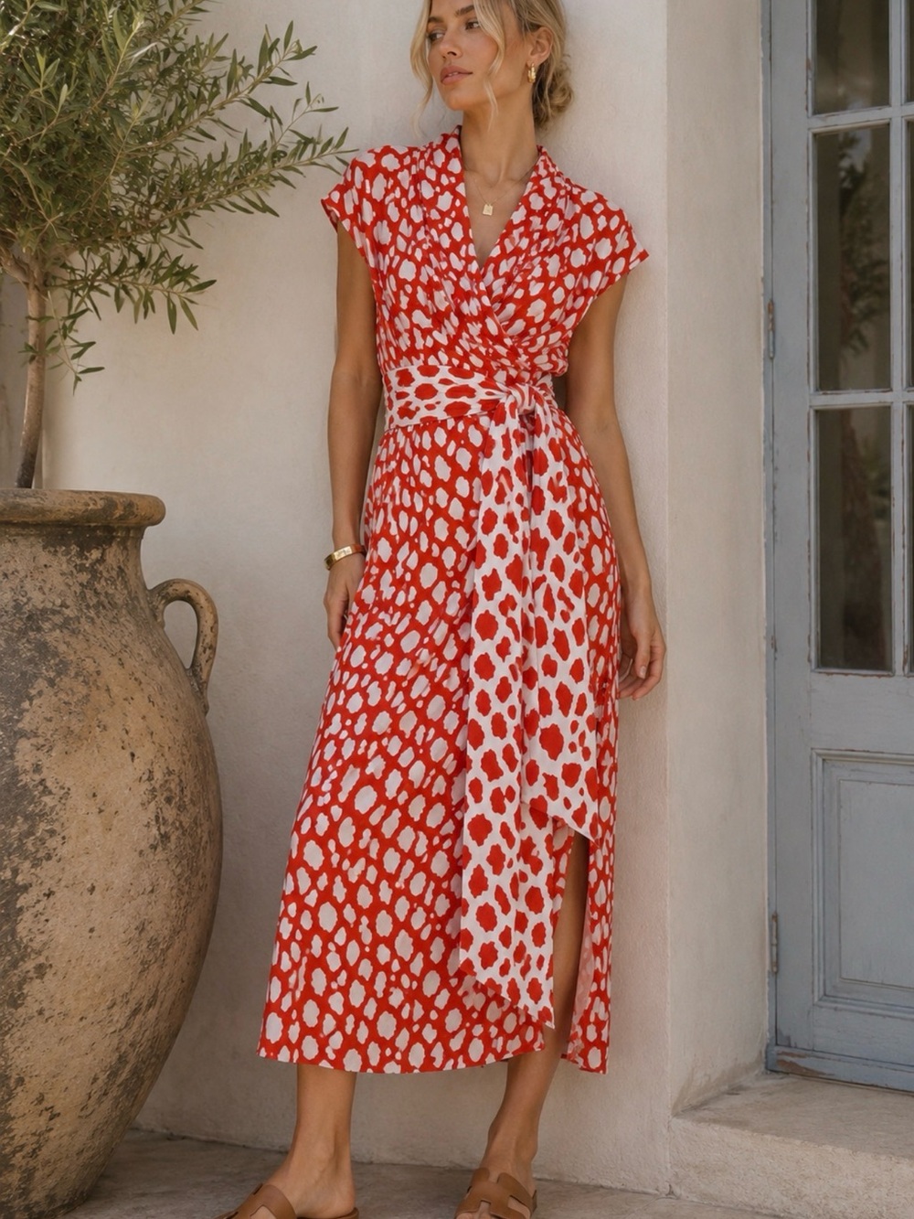 State of Georgia Giraffe Print Dress
